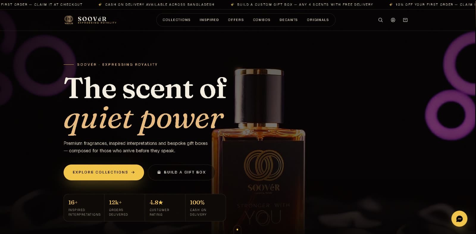 SOOVÉR, an earlier project interface